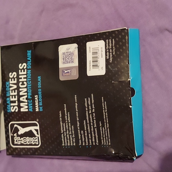 PGA TOUR Apparel Solar Block Arm Sleeves, Size Large/XL, Black, Nylon/Elastane | - Picture 2 of 3